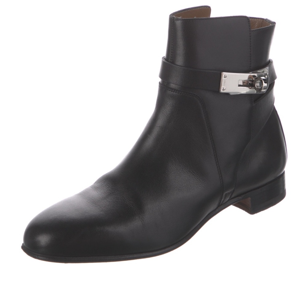 Hermes leather sock boot